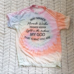NEW! Pastel Tie-Die Christian T-shirt Light weight